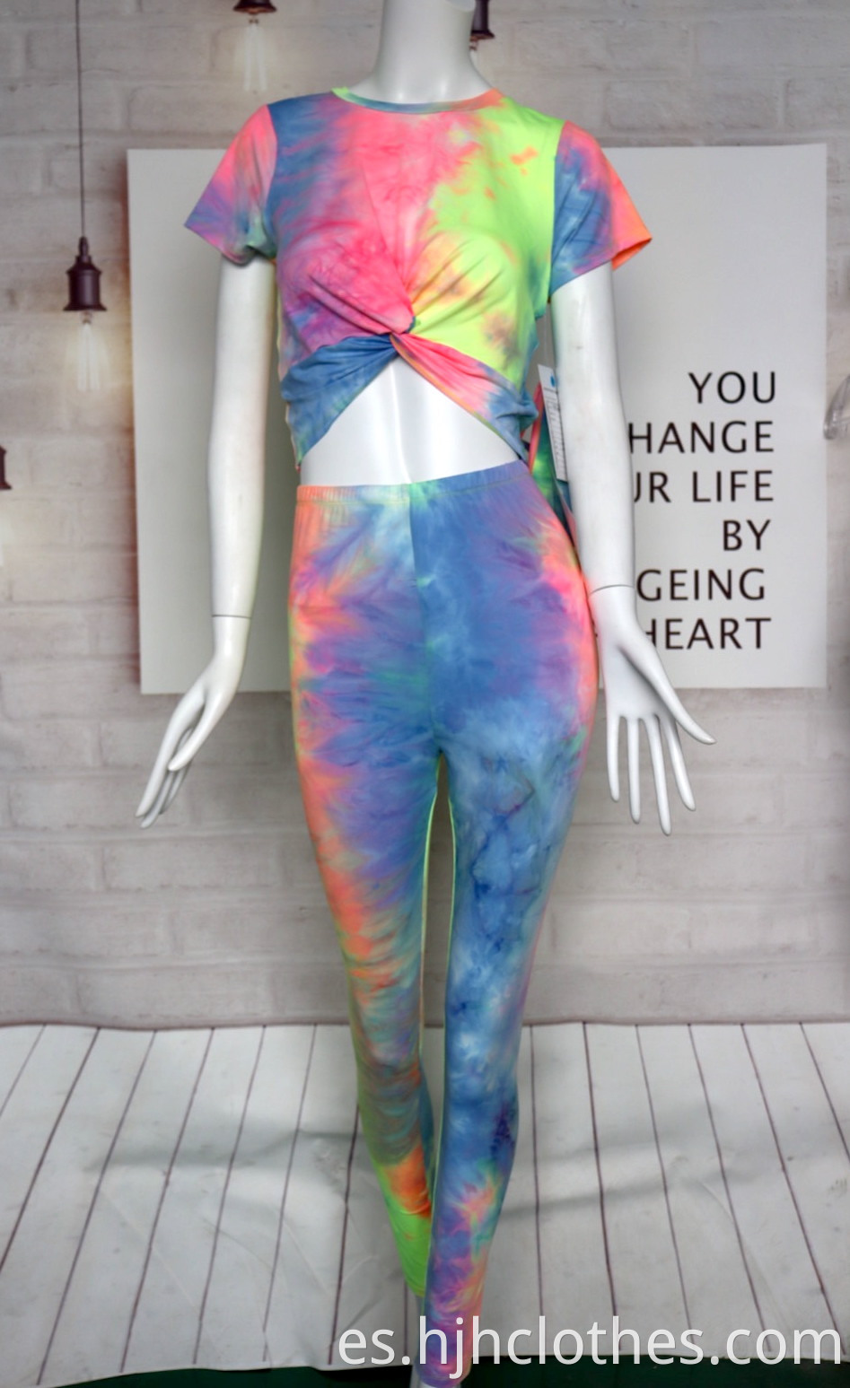 DTY Tie-die Fabric Women Suit